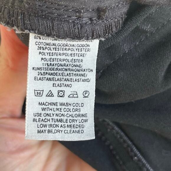 Free People Great Heights Frayed Skinny Jeans In Black Size 29 Waist - Picture 12 of 12